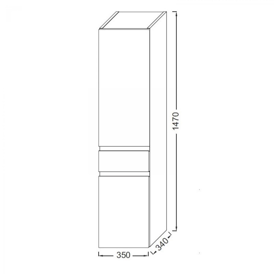 Кухонный шкаф пенал 60см Хоф
