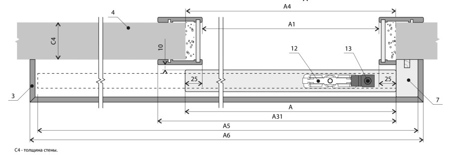 Чертеж шкаф сверху вид сбоку чертеж