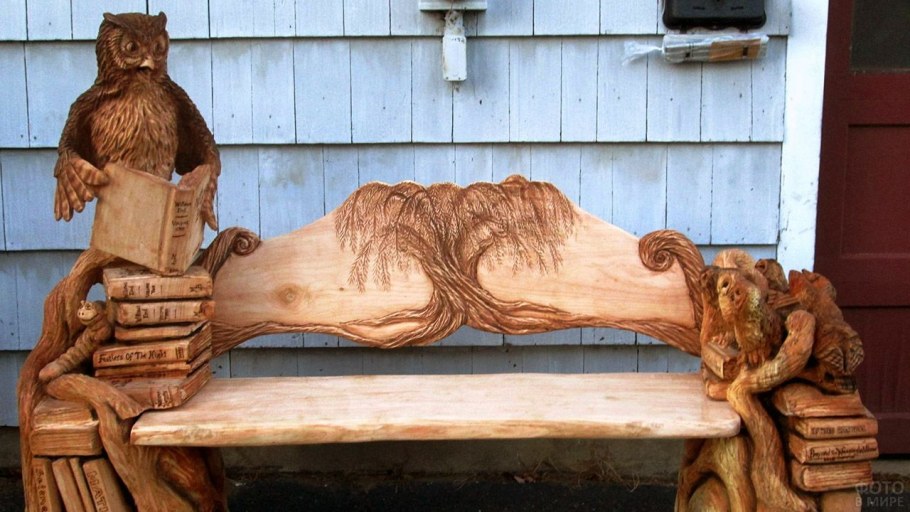 Изделия из бревна Художественные