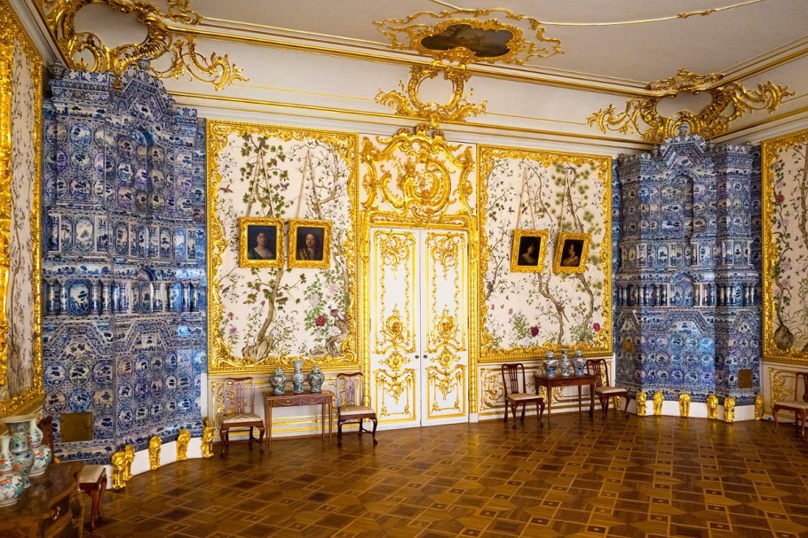 Китайская голубая гостиная Екатерининского дворца