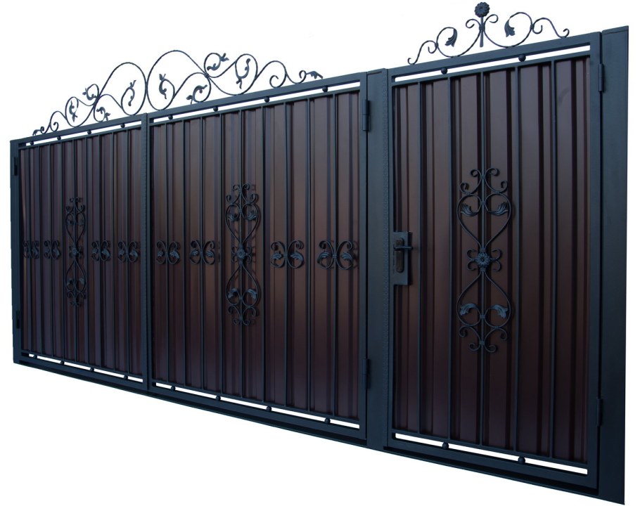 Ворота распашные с калиткой 2000*2200мм