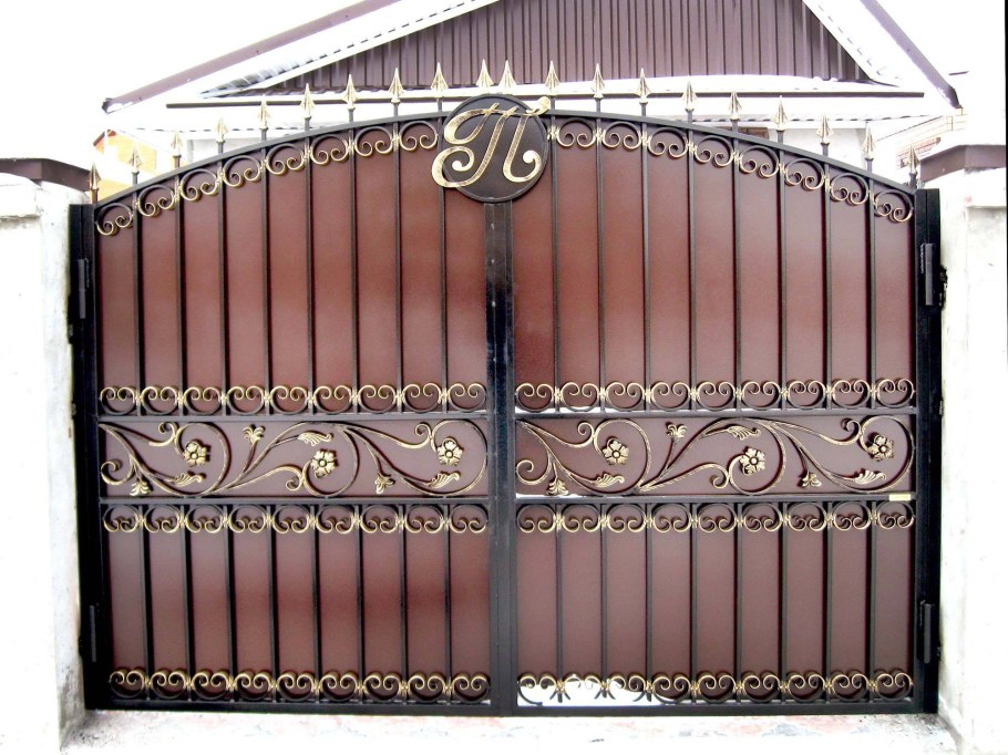 Ворота кованые интеграл