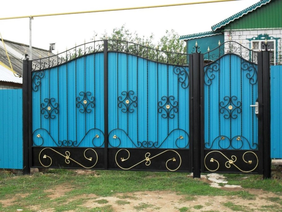 Кованые ворота Куртамыш