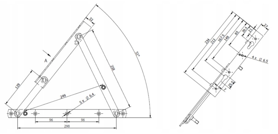 Механизм подъема кровати Летто