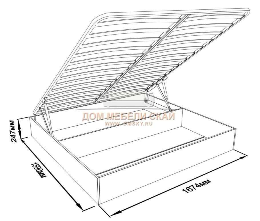 Механизм подъема кровати ферро 0800n STABILUS