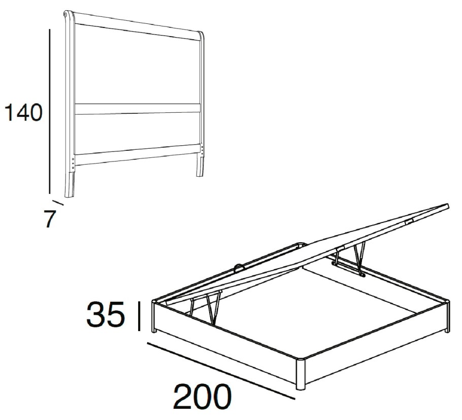 Кровать Hyper 1800*2000 с подъемным механизмом