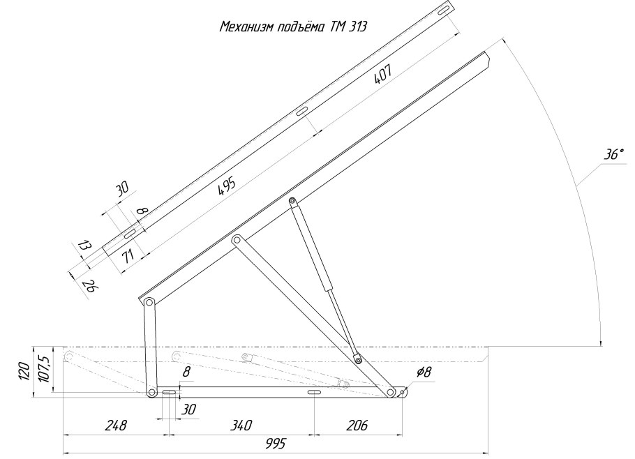 Схема сборки кровати с подъемным механизмом 1600х2000 Парма Нео
