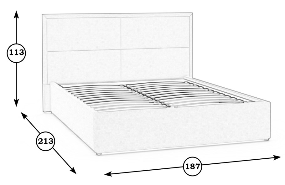 Кр 041 с ортопедическим основанием с подъемником 1,4х2,0