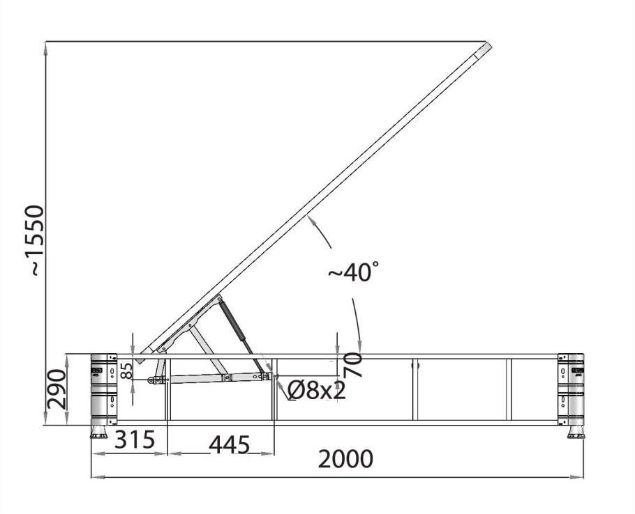 Схема сборки ортопедического основания