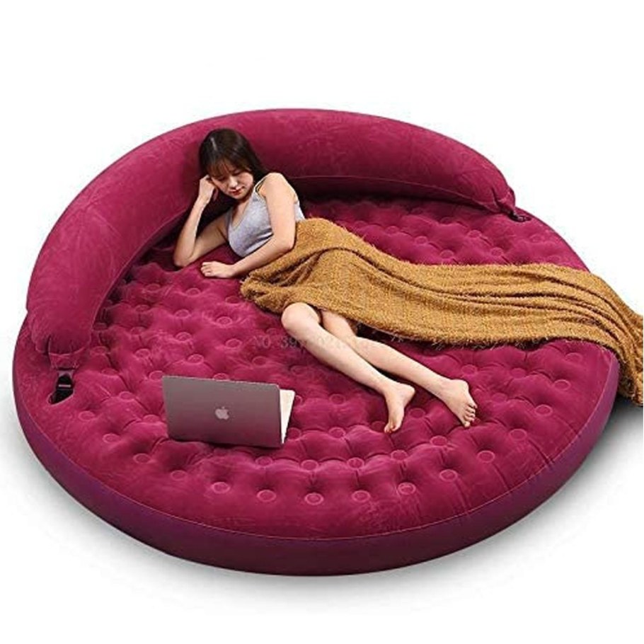 Круглая кровать надувная Intex