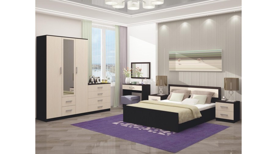 Спальный гарнитур Фиеста (БТС)