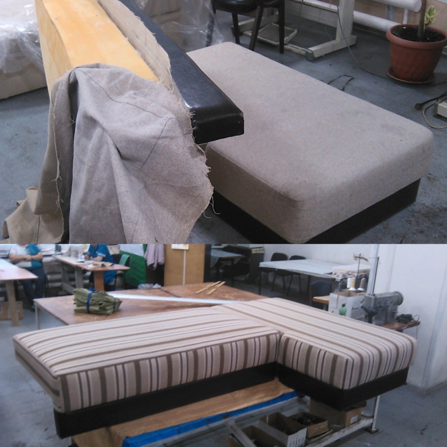 Перетянуть старый диван