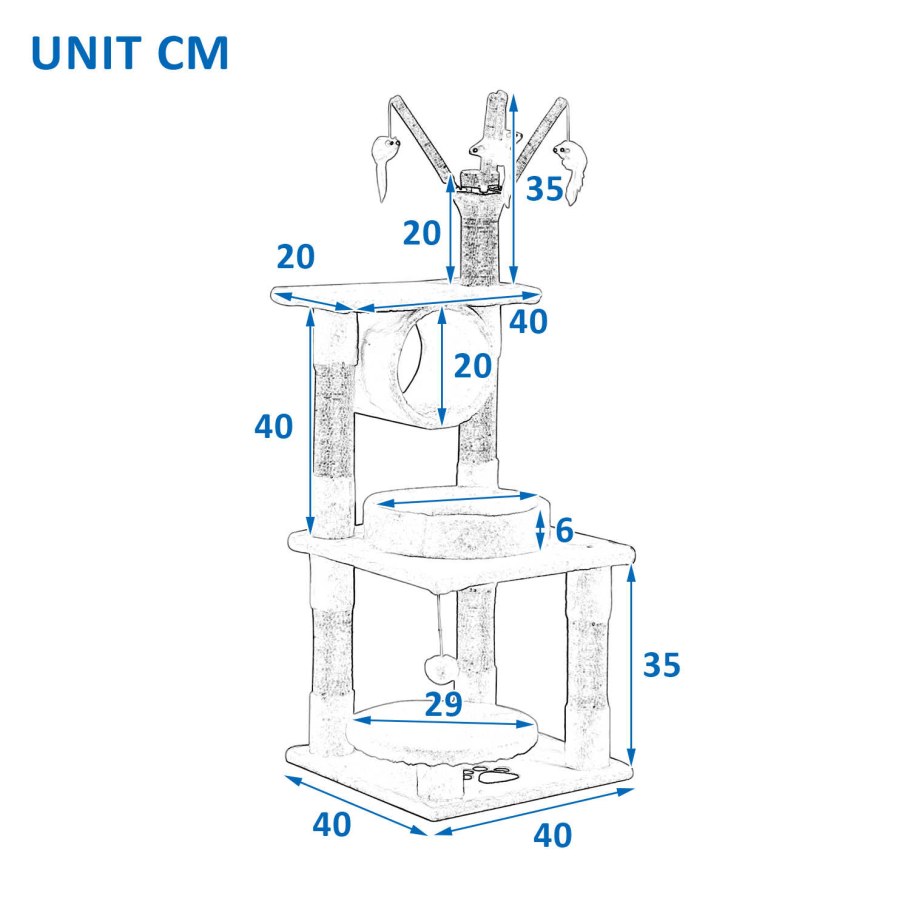 Игровой комплекс для кошек чертежи