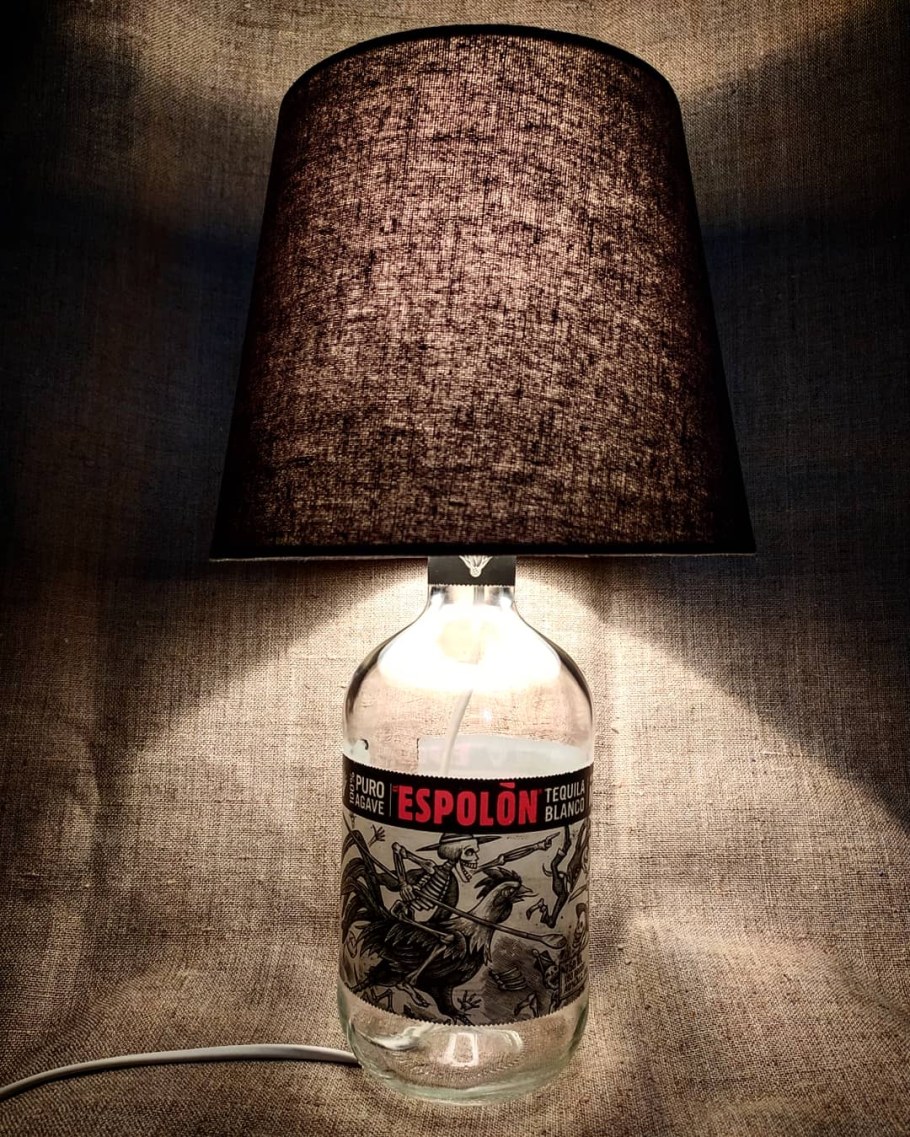 Лампа из медных трубок