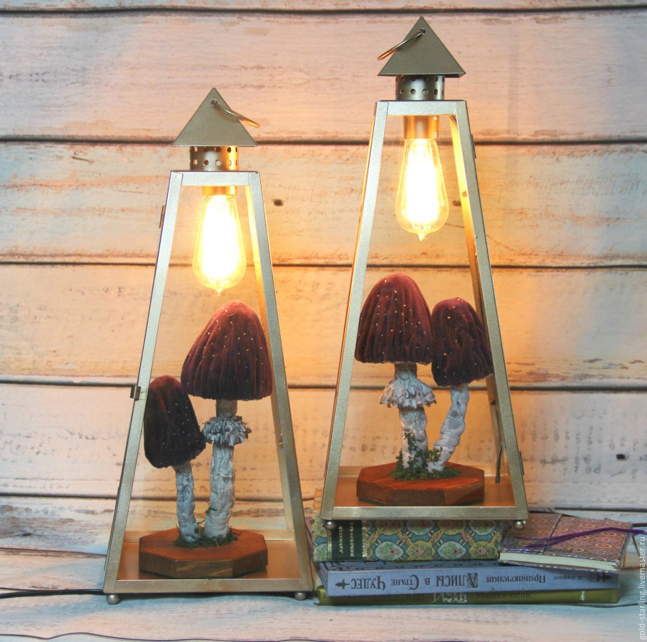 Светильник из древесины