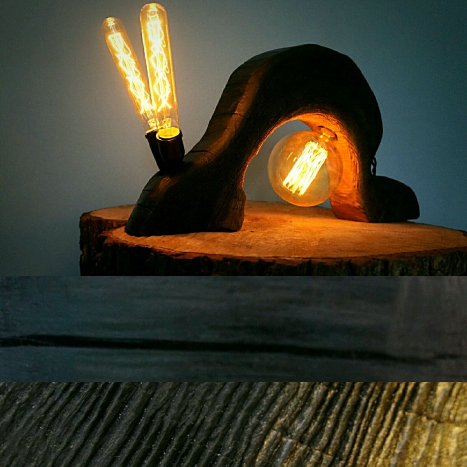 Лофт люстра из слэба