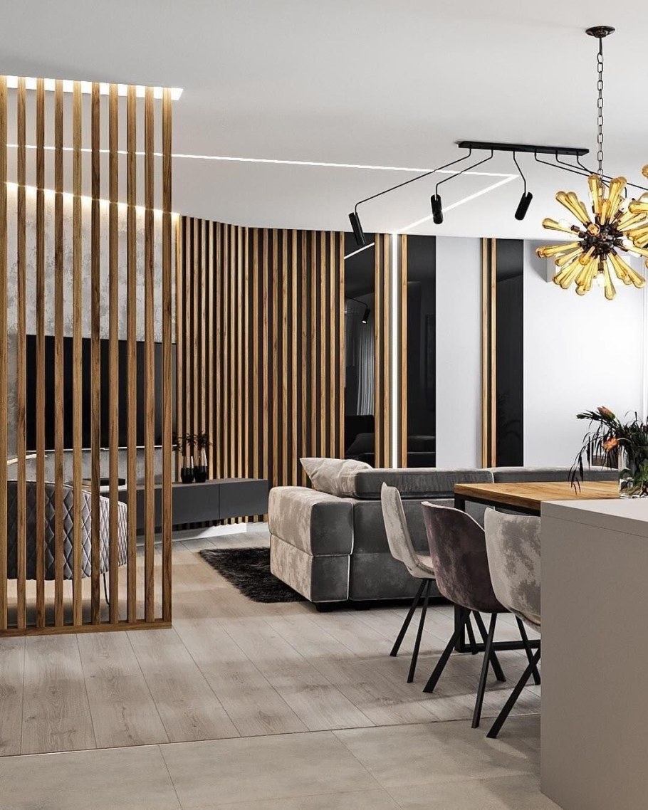 Перегородка из реек