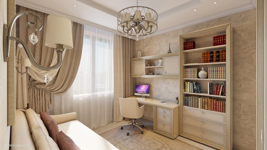 Рабочее место в классическом стиле