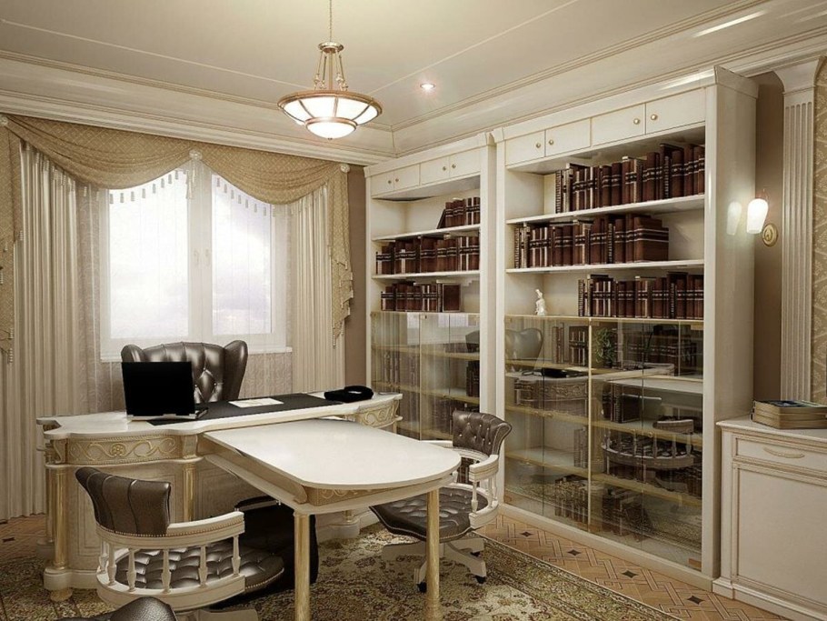 Интерьер кабинета в квартире