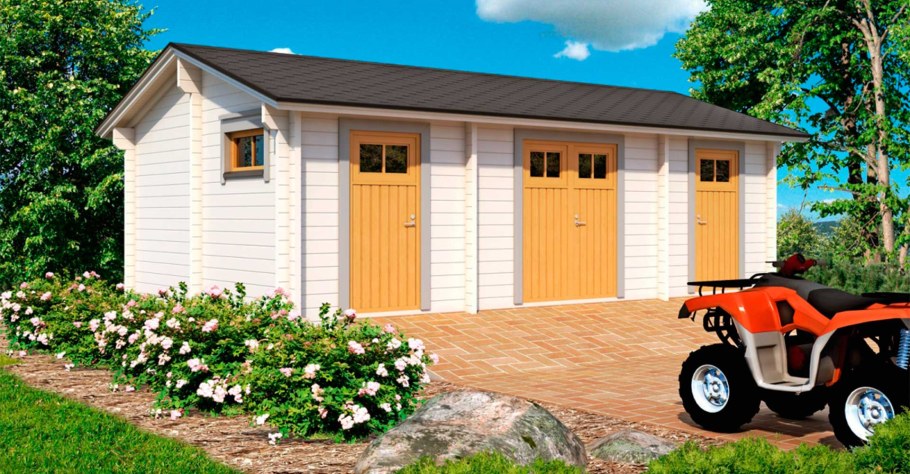 Гараж с хозпостройкой