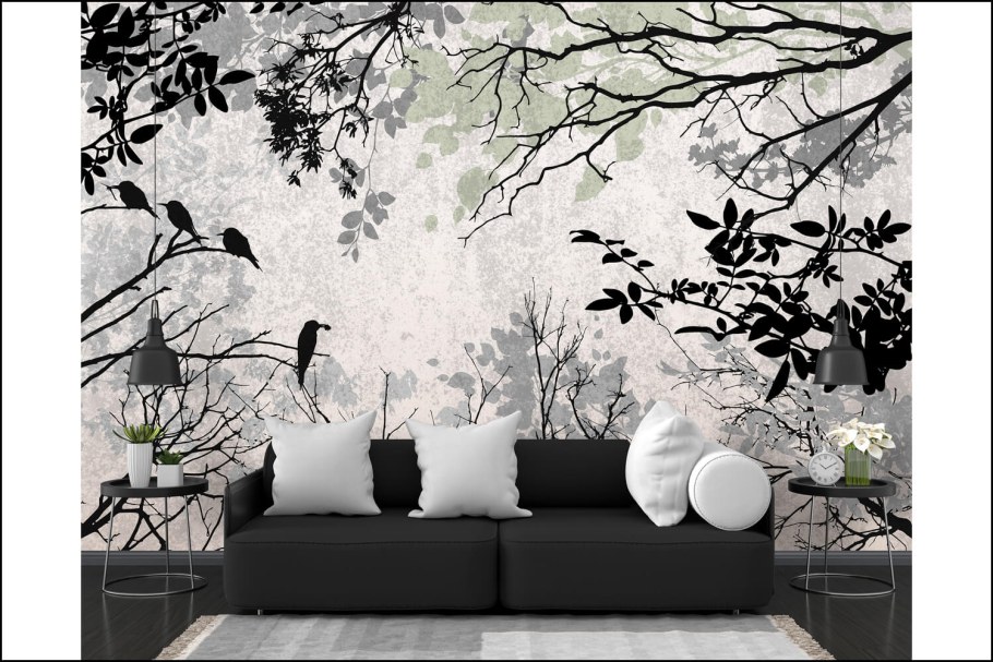 Гостиная с фотообоями