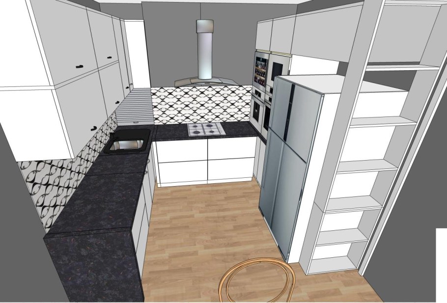 Проекты п образных кухонь маленького размера