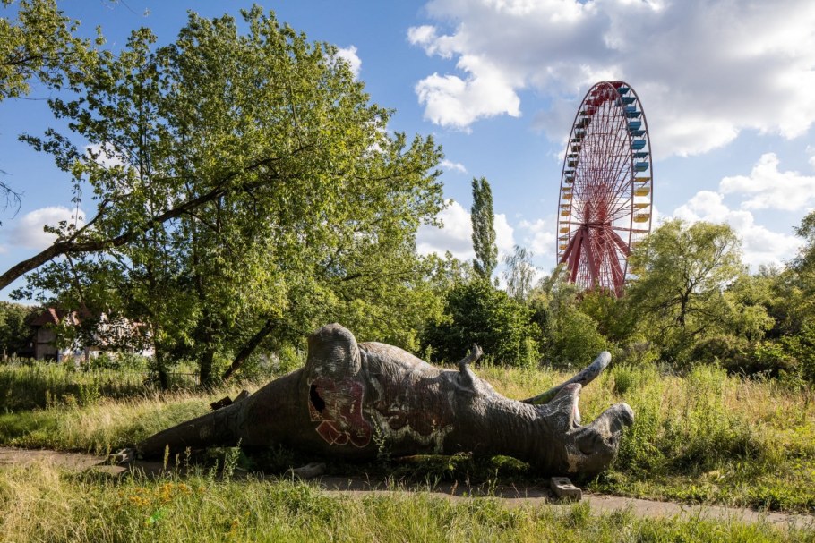 Заброшенный парк аттракционов Spreepark в Берлине
