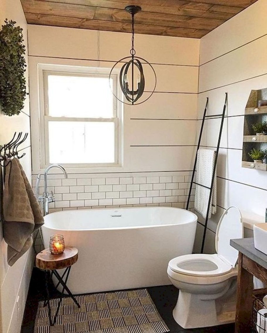 Ванная в деревенском стиле