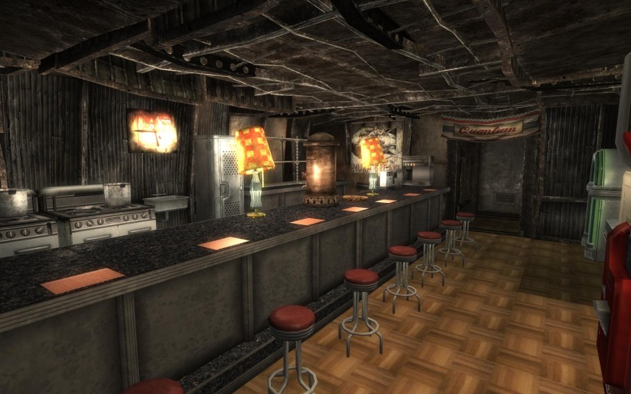 Фоллаут интерьер кафе