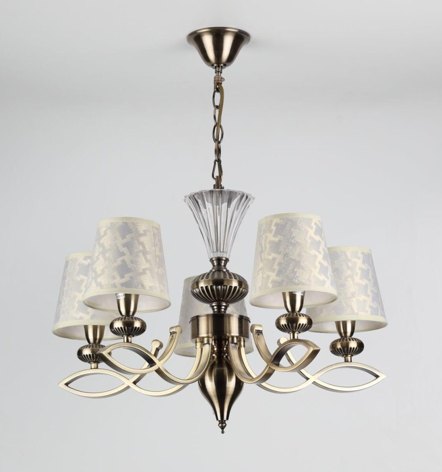 Люстра красное стекло