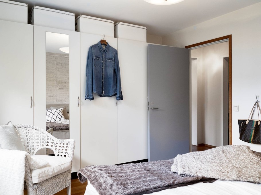 Встроенный шкаф в стиле Сканди