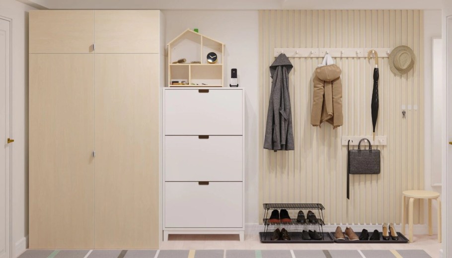 Прихожая икеа белая