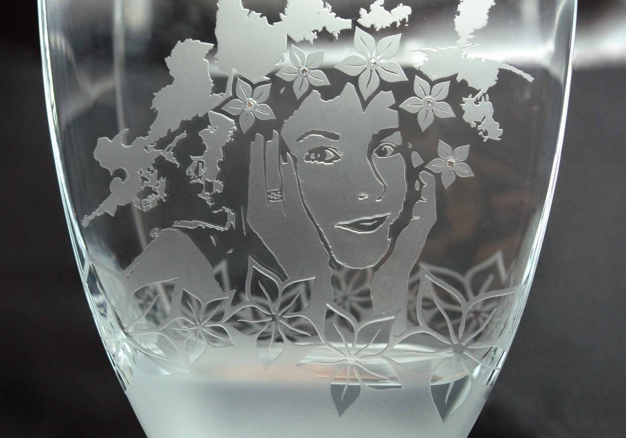 Матирование на стекле