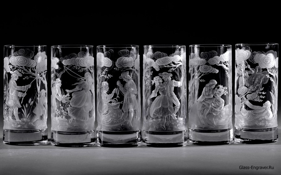 Художественная гравировка на стекле