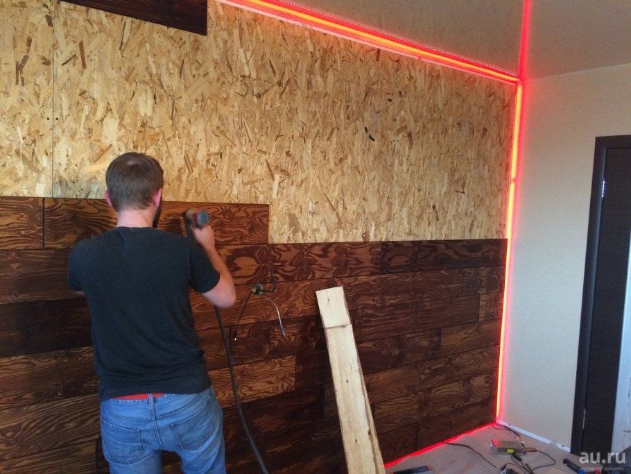 Отделка стен из ОСБ