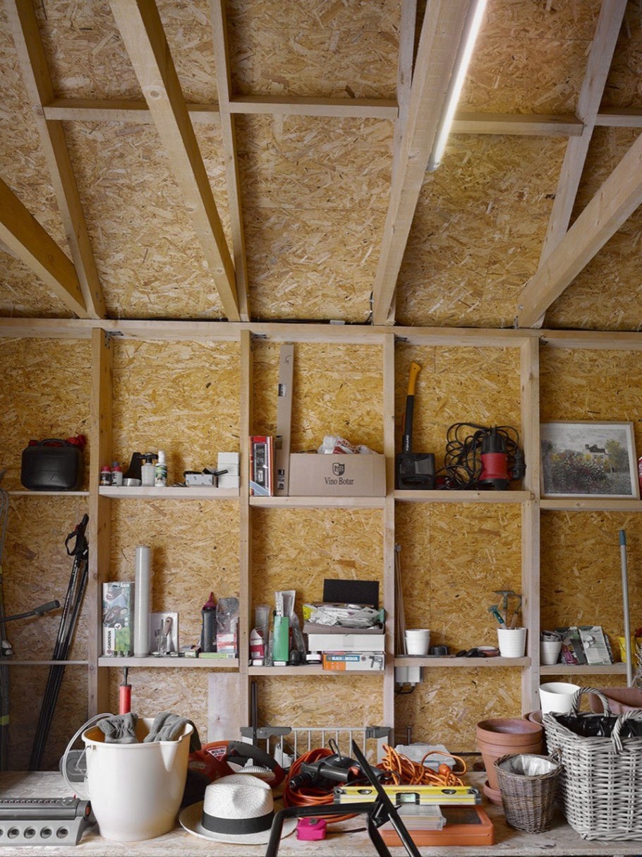 Интерьер дачи из OSB панелей