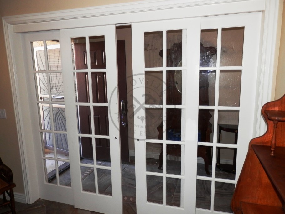 Дверь откатная межкомнатная белая