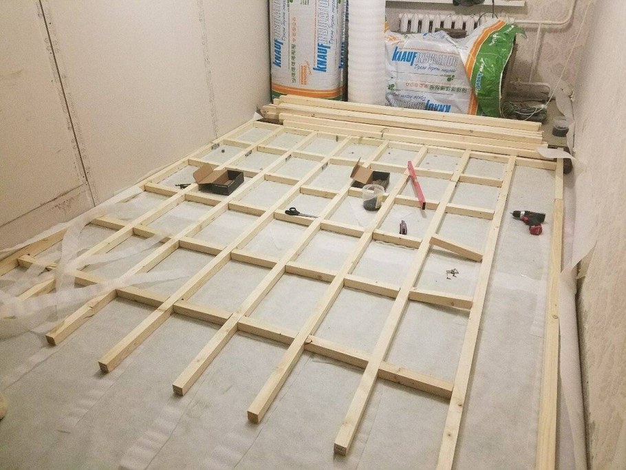 Обрешетка пола в квартире