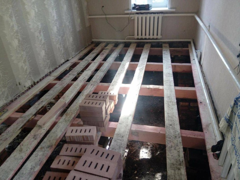 Демонтаж деревянных полов