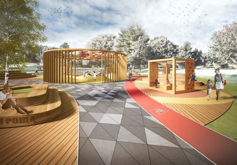 Проект благоустройства парка зеленая роща