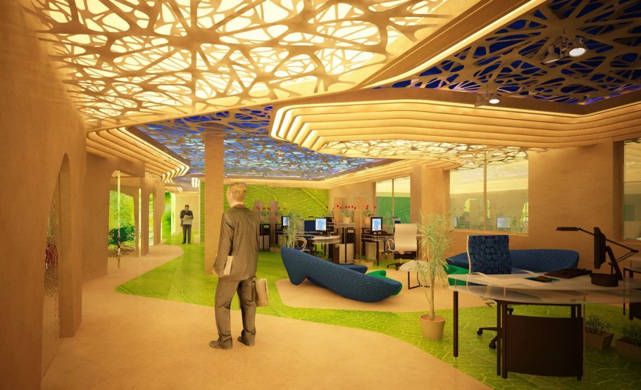 Зона отдыха в здании