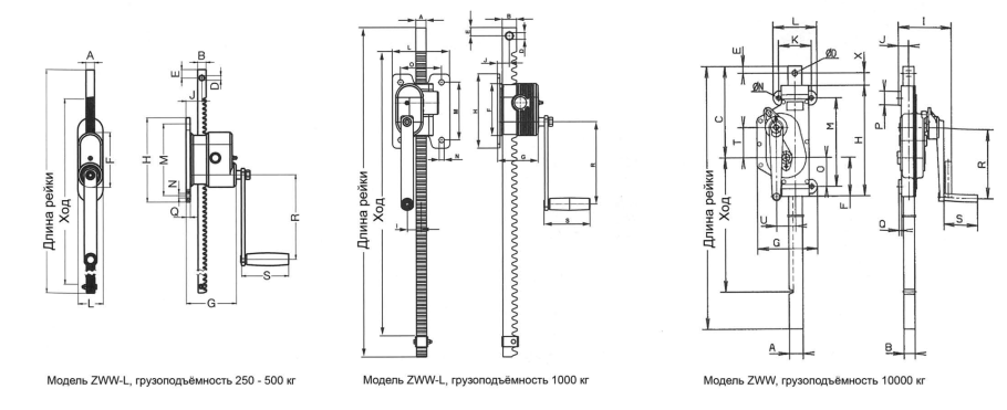 Домкрат реечный 5т чертеж