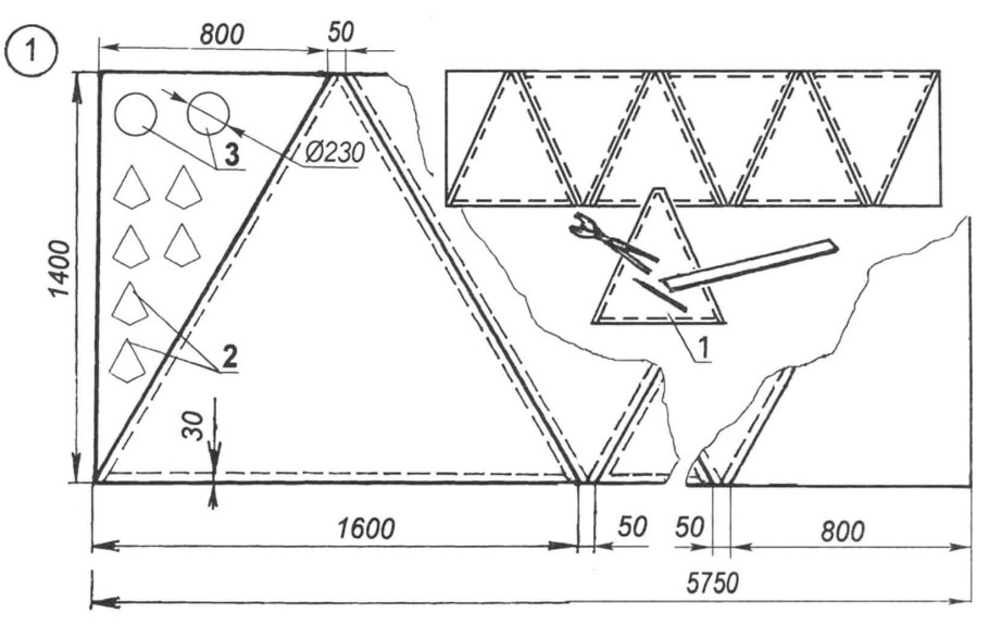 Кран гидравлический складной 2т чертеж