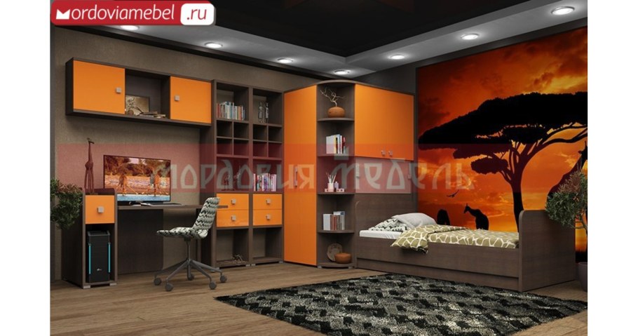 Шкаф гардеробная Тиана лазурит