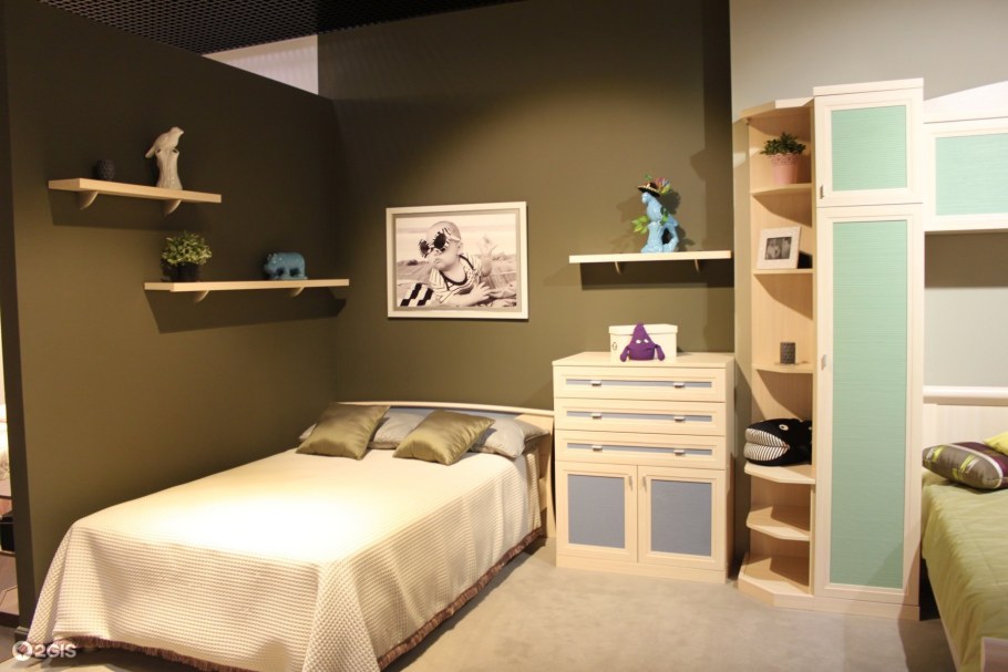 Угловой шкаф Теана лазурит