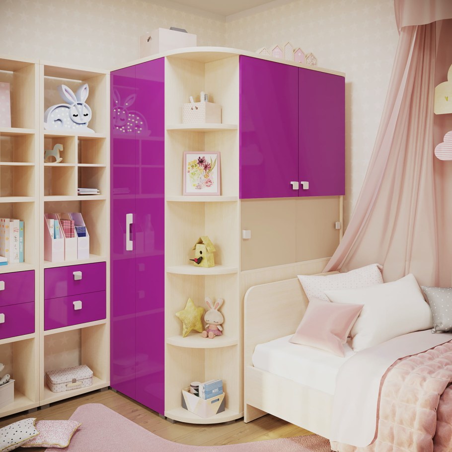 Шкаф угловой Тиана лазурит