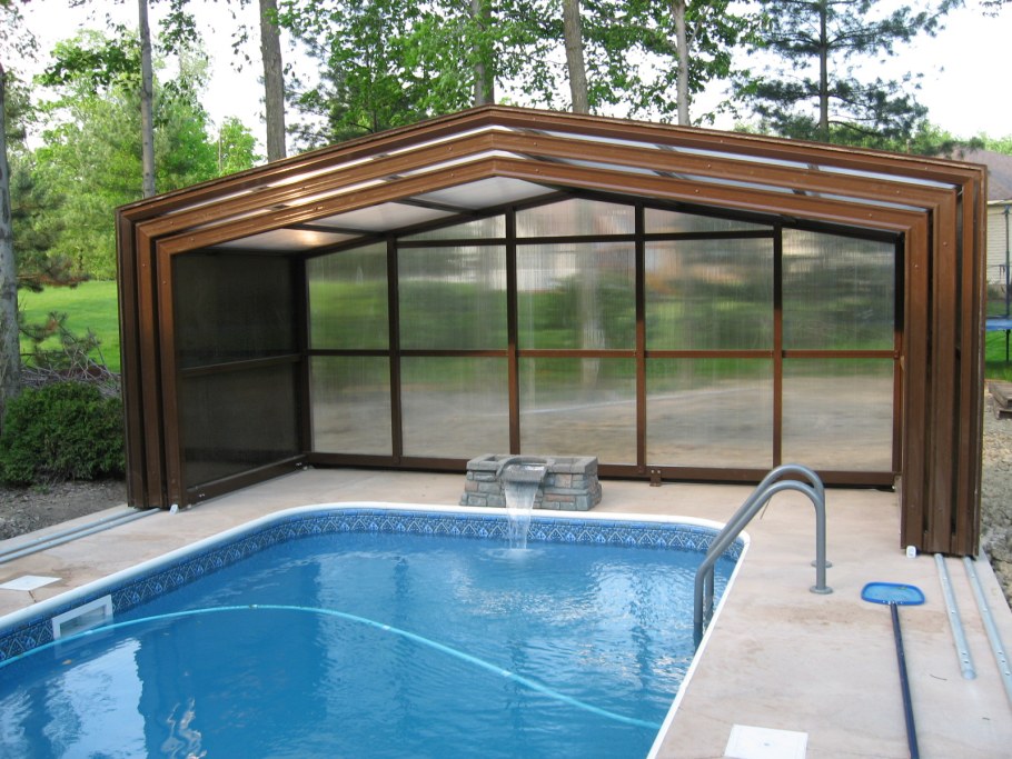 Раздвижная крыша для бассейна