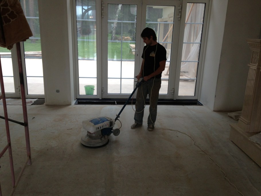 Полированный бетонный пол