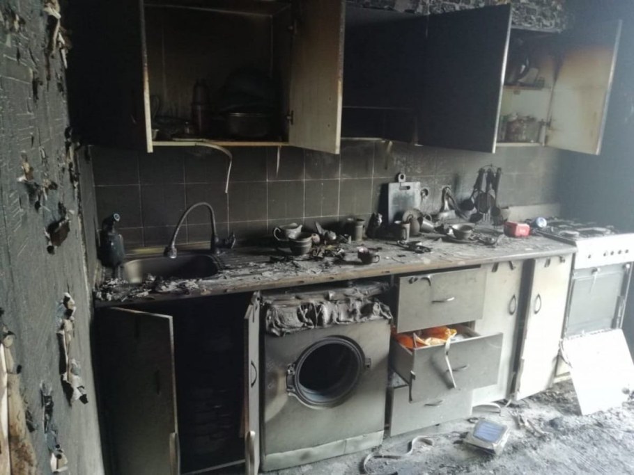 Кухня после пожара