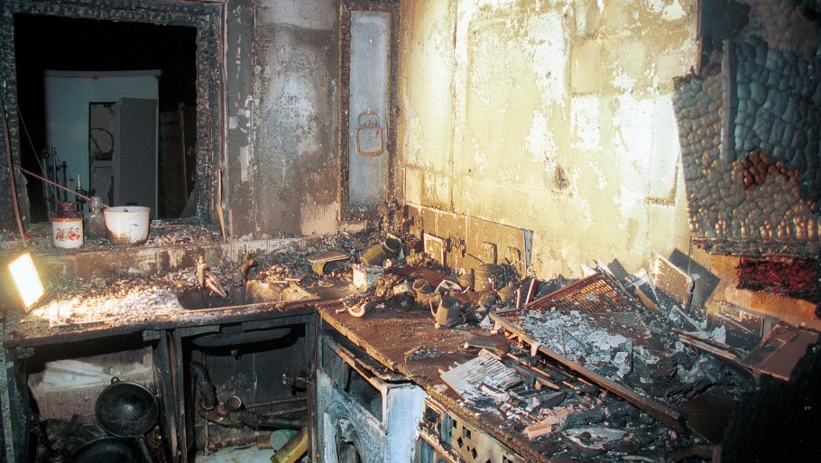 Кухня после пожара